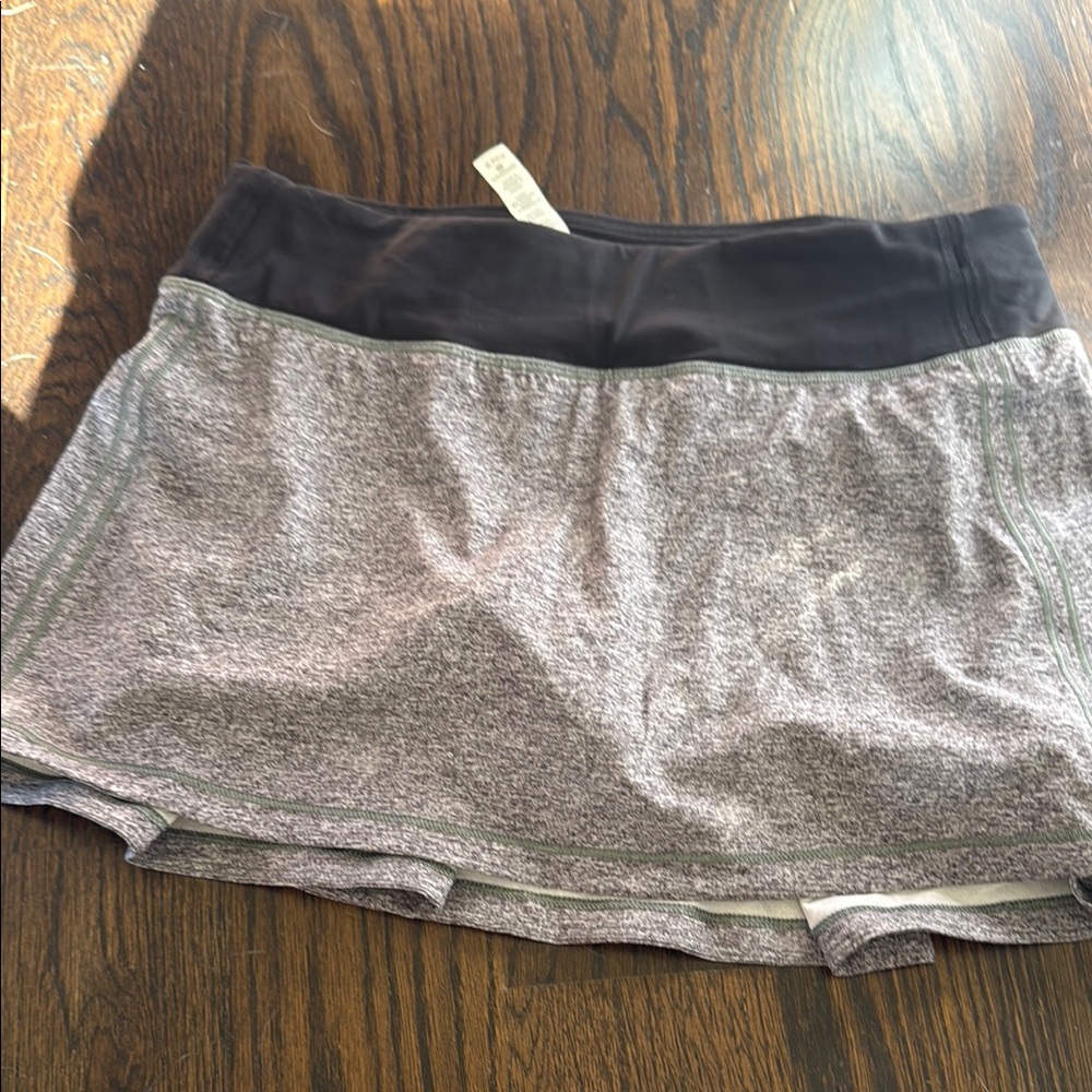 Lululemon Black and Gray tennis Skirt